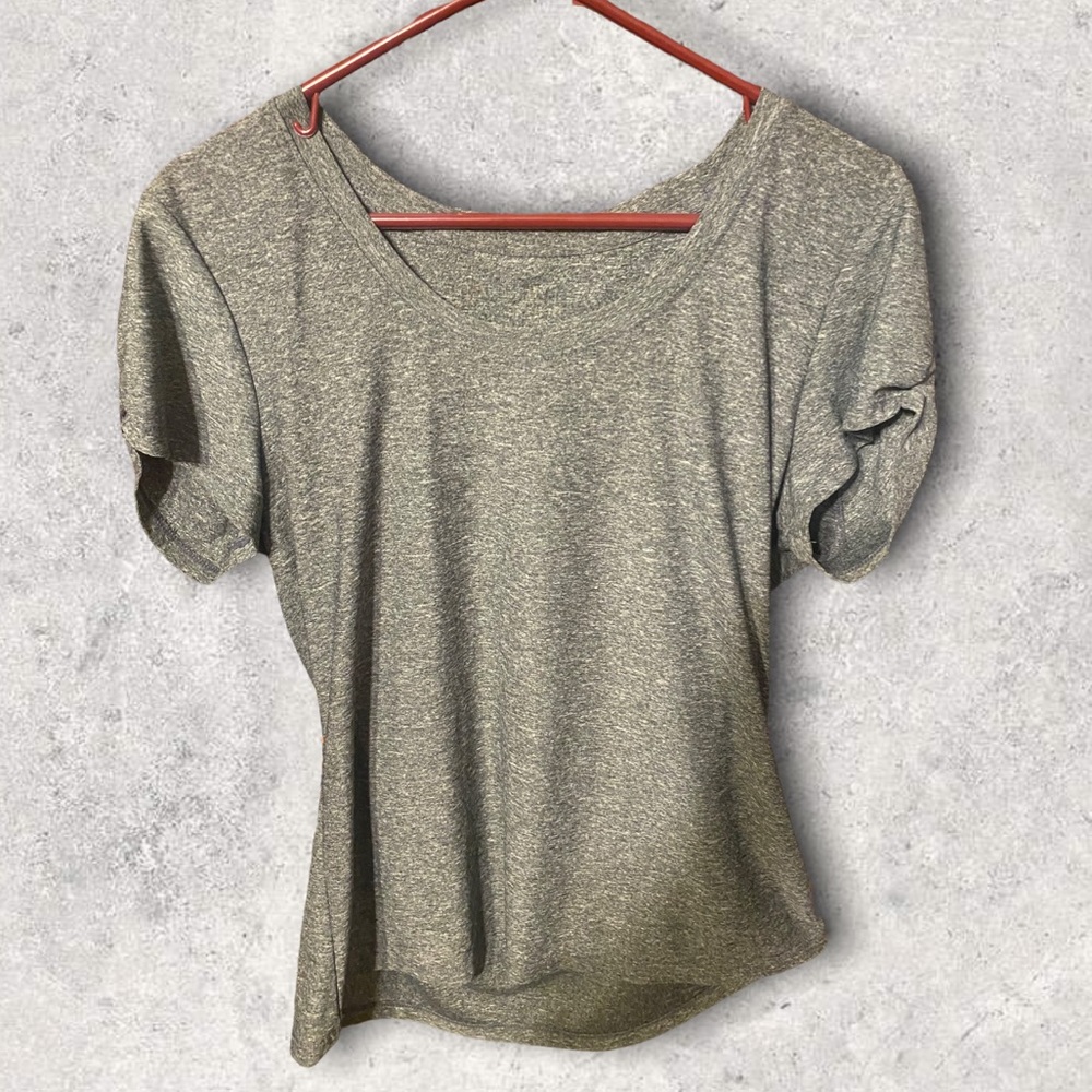 Athletic grey shirt cute